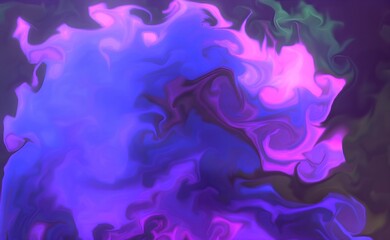 Beautiful abstract ART background - random free mixing of paints in technique of liquid acrylic. Artistic image of swirl veins marble texture in turquoise beige tones.