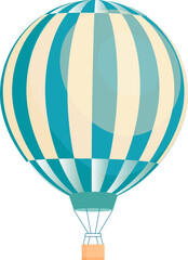 Vintage Air Balloon or Aerostat Illustration © Good Studio
