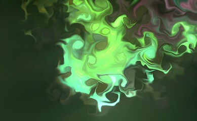 Beautiful abstract ART background - random free mixing of paints in technique of liquid acrylic. Artistic image of swirl veins marble texture in turquoise beige tones.