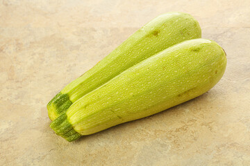 Two Young zucchini for cooking