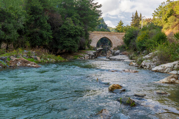 Batiayaz Village bridge view in Hatay Province of Turkey