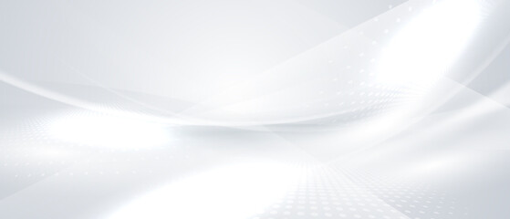 Abstract Modern Design Vector Illustration On White And Gray Background