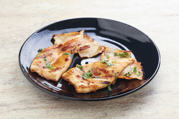 Grilled squid with unagi sauce