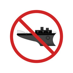 no warship sign go away icon vector illustration design © oleksandr_malysh