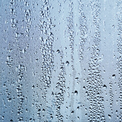 raindrops on the window in rainy days, abstract background