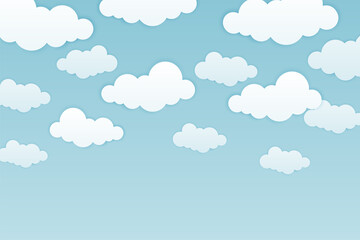 Blue sky background with clouds