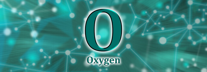 O symbol. Oxygen chemical element