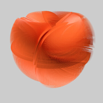 abstract 3D illustration seed ball