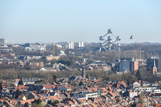 Belgique Bruxelles panorama ville pollution environnement carbone immobilier Atomium