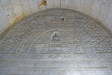 Wall carving of the underground palace of Emperor Qianlong, East Tomb of the Qing Dynasty, China