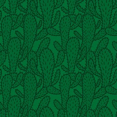 Floral seamless cactus pattern for fabrics and textiles and packaging and gifts and cards and linens and kids