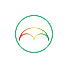 umbrella logo design illustration vector