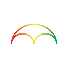 umbrella logo design illustration vector