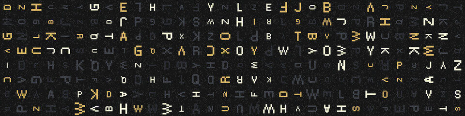 Abstract Geometric Pattern generative computational art illustration