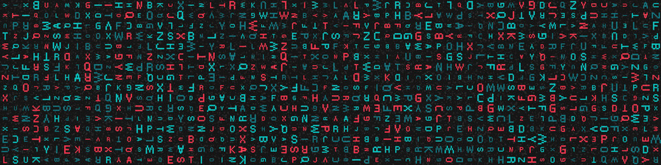 Abstract Geometric Pattern generative computational art illustration