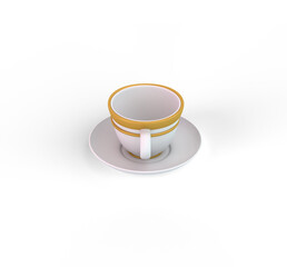 Turkish Coffee Cup From The Front Side