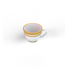 Turkish Coffee Cup From The Right Side