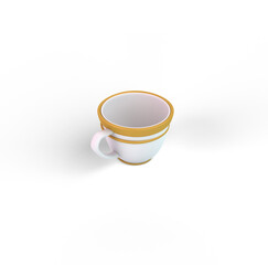 Turkish Coffee Cup From The Left Side