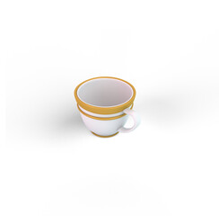 Turkish Coffee Cup From The Right Side
