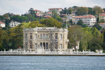 Fototapeta premium View of historical buildings located in Turkey's Bosphorus strait