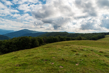 Wild Muntii Valcan mountains in Romania