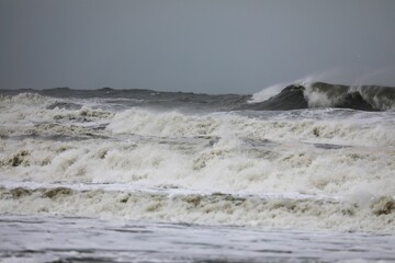 waves on the beach