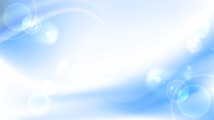 抽象的な流線形の優しいそよ風と光、ブルー系の背景画像