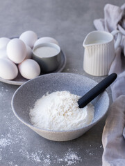 flour and eggs