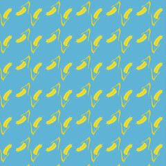 Pattern with ears of wheat