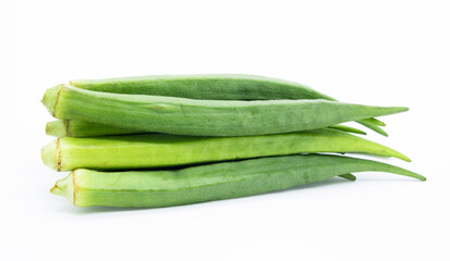 selective focus, Stock shot of Lady Finger also known as Okra