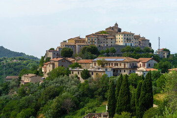 Fototapeta na wymiar Cottanello, old village in Rieti province, Italy
