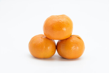 kamala or Tangerine isolated on white background,