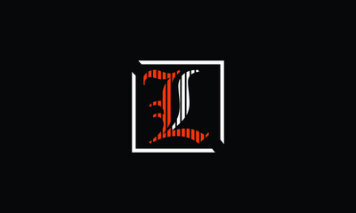 Alphabet letter icon logo L
