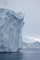 Fotobehang Grandes icebergs flotando sobre el mar en el circulo polar artico. © Néstor Rodan