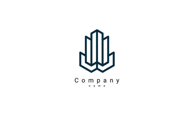 Real estate logo template, housing & office business