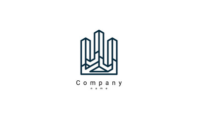 Real estate logo template, housing & office business