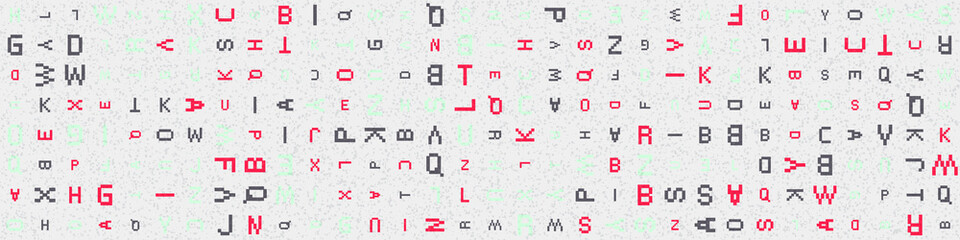 Abstract Geometric Pattern generative computational art illustration