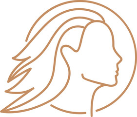 Virgo Zodiac Sign Line Art Illustration