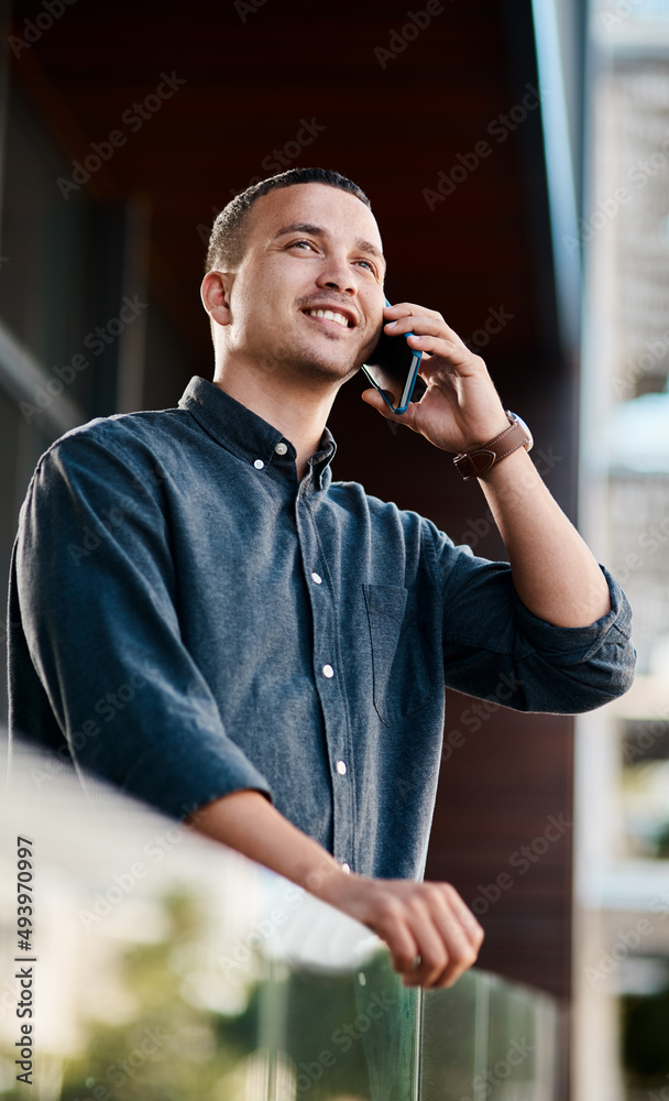 Poster its time to get your name out there. shot of a young businessman standing on an office balcony and u