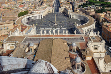 Piazza San Pietro at the Vatican City, Rome, Italy