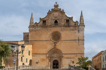 Main facade of the parish church of Sant Miquel