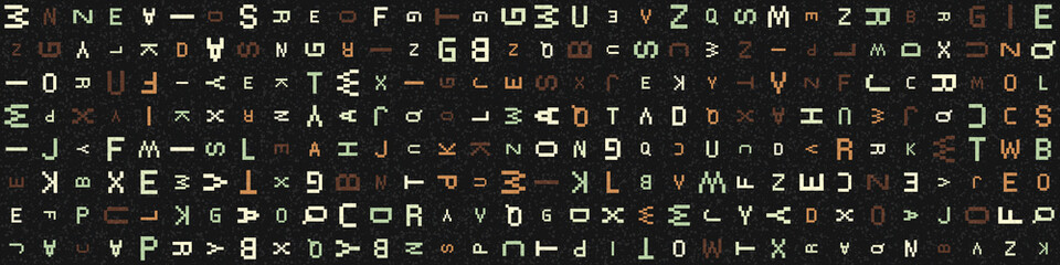 Abstract Geometric Pattern generative computational art illustration