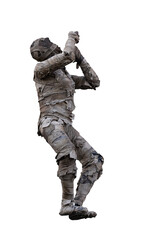 Mummy isolated on white background with clipping path