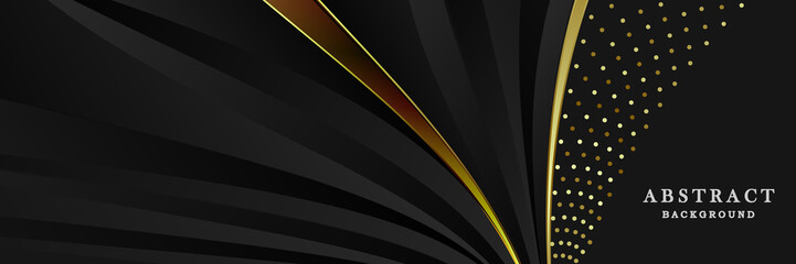 Black and gold banner design