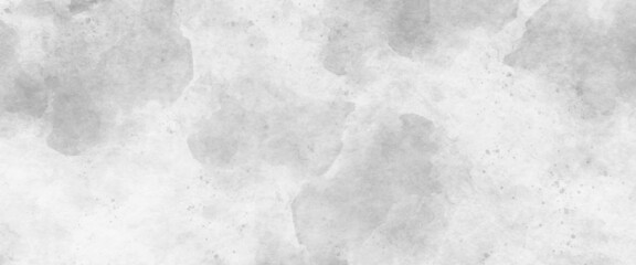 Watercolor background in white and gray painting with cloudy distressed texture and marbled grunge, white background paper with white marble texture, White concrete wall as background.