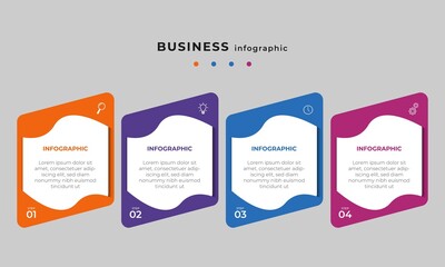 Steps Timeline Infographics Template Design