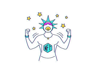 Cryptopunks illustration - Winner