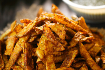 Crispy Fried Potato Chips sauce