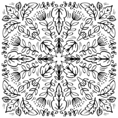 Mandala ornament round floral  decorative pattern