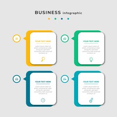 Steps Timeline Infographics Template Design